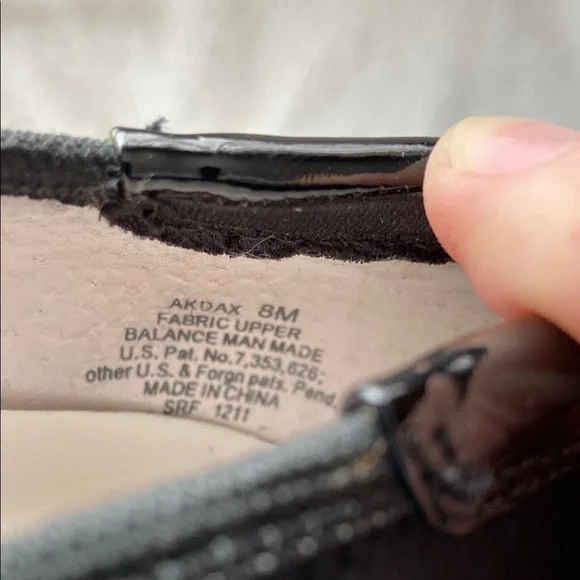 Anne Klein Sport Black Flexible Flats Size 8 - Picture 3 of 6